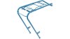 EXCELSIOR Gepäckträger  2 mm blau