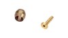 Alhonga Olive und Insert Pin  1 1/8  gold