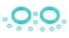 SRAM O-Ring-Kit  1 1/8  grün