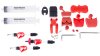 SRAM Entlüftungs-Kit  1 1/8  transparent, rot