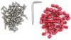 Avid Leitungsbefestigungs-Kit  L rot, silber
