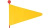 Bike Fashion Sicherheitswimpel  L rot, gelb