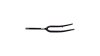  Gabel  1 1/8  schwarz