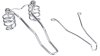 CONTEC Saddle.Part  1 1/8  silber