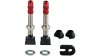 Effetto Mariposa Tubeless-Ventil  XL silber, rot