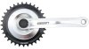 Amar Kettenradgarnitur  XL silber, schwarz