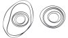 SRAM Stealth Ring-Set  XL schwarz