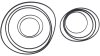 SRAM Stealth Ring-Set  XL schwarz