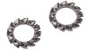 Fix-Nippel Fächerscheibe  M6 silber