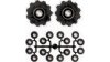 Schaltwerke, Ersatz Schaltrollen-Kit  17 mm schwarz