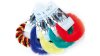  Nabenputzringe  17 mm schwarz, blau, rot