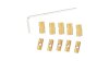 Pinion Kabelklemme   gold