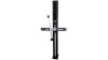 Tip Top Montageständer  31,8 mm silber, schwarz