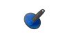 Oxford Tyre Scrub Brush  17 mm blau, schwarz