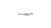 Point Gabel  1 1/8  silber