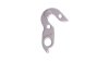 Union Schaltauge  17 mm silber