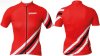 BioRacer Cycling Shirt Damen XS rot, weiß, schwarz