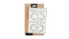 QIO Reflective Sticker  Unisize weiß