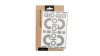 QIO Reflective Sticker  Unisize schwarz