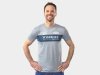 Unbekannt Jersey 100% Tech Tee Short Sleeve Medium Grey/Navy