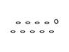 Unbekannt Spacer Trek-Electra Washer 9ODx4.3IDx1.0T Black 10