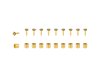 Tektro Brake Part Tektro Hose Fitting Kit 5.5mm Gold 10 P