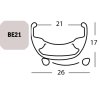 Exal FELGE BE 21, 28  32L SCHW 21-622 VL:6,5MM EINFACHOESEN