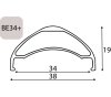 Exal FELGE BE 34+, 27,5  32L SCHW 34-584 VL:6,5MM OHNE ÖSUNG