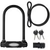 Master Lock Bügelschloss 8274 Schwarz 13 mm x 210 mm x 110 mm / 10 mm x 1200 mm Schlüssel