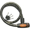 Master Lock Kabelschloss 8228 PanzR Dunkelgrau 18 mm x 1000 mm Schlüssel