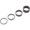 PRO Spacer-Set 3K Carbon 1 1/8  3,5,10,15 mm