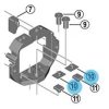 SHIMANO Gummi (B) für untere Befestigungseinheit BM-E8030/BM-E8031