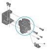 SHIMANO Obere Befestigungseinheit für SHIMANO E-BIKE SYSTEMS Akkuhalter BM-EN801-A