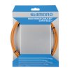SHIMANO Bremszug-Set Road SIL-TEC beschichtet Orange